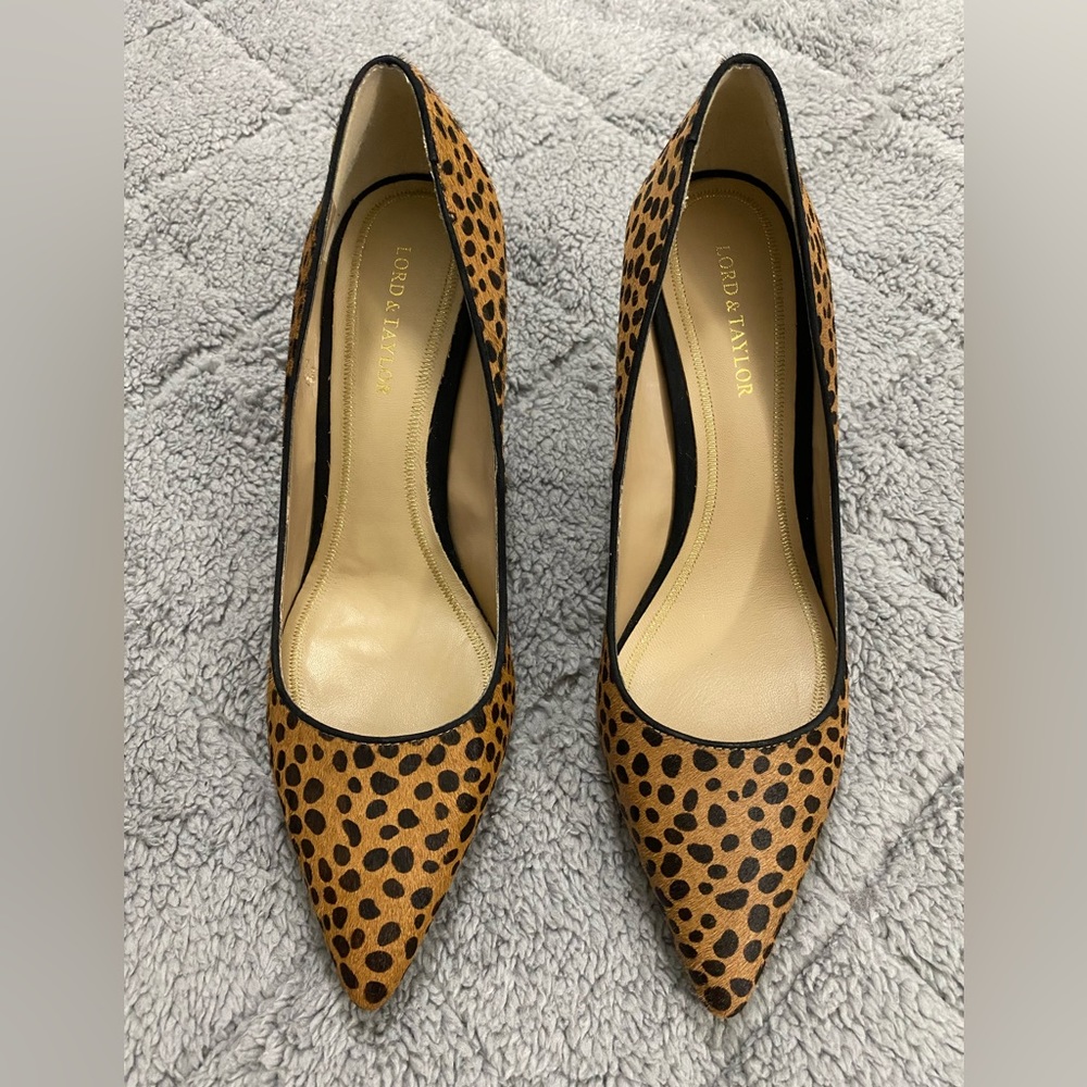 Lord & Taylor leopard print heels - Picture 3 of 16